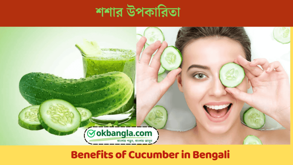 শশার উপকারিতা, Benefits of Cucumber in Bengali