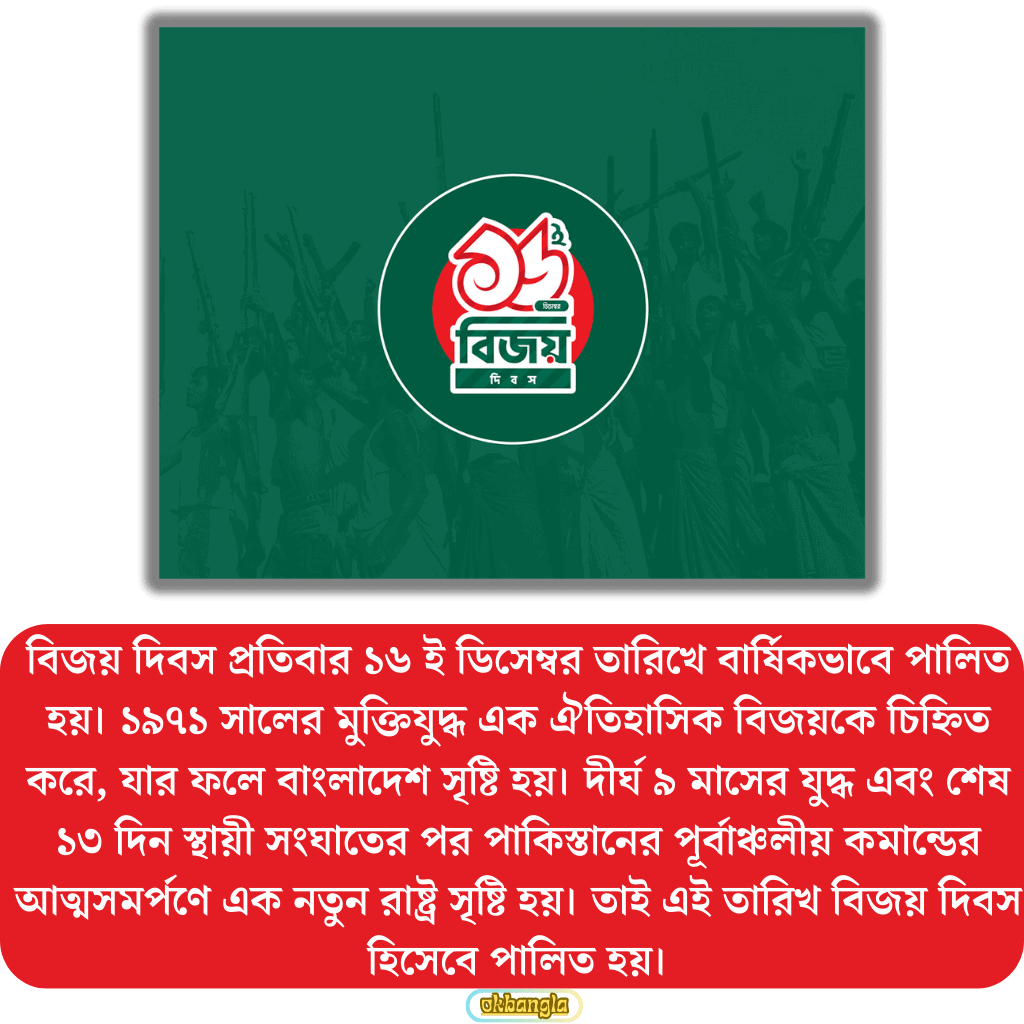 কেন বিজয় দিবস পালন করা হয়?