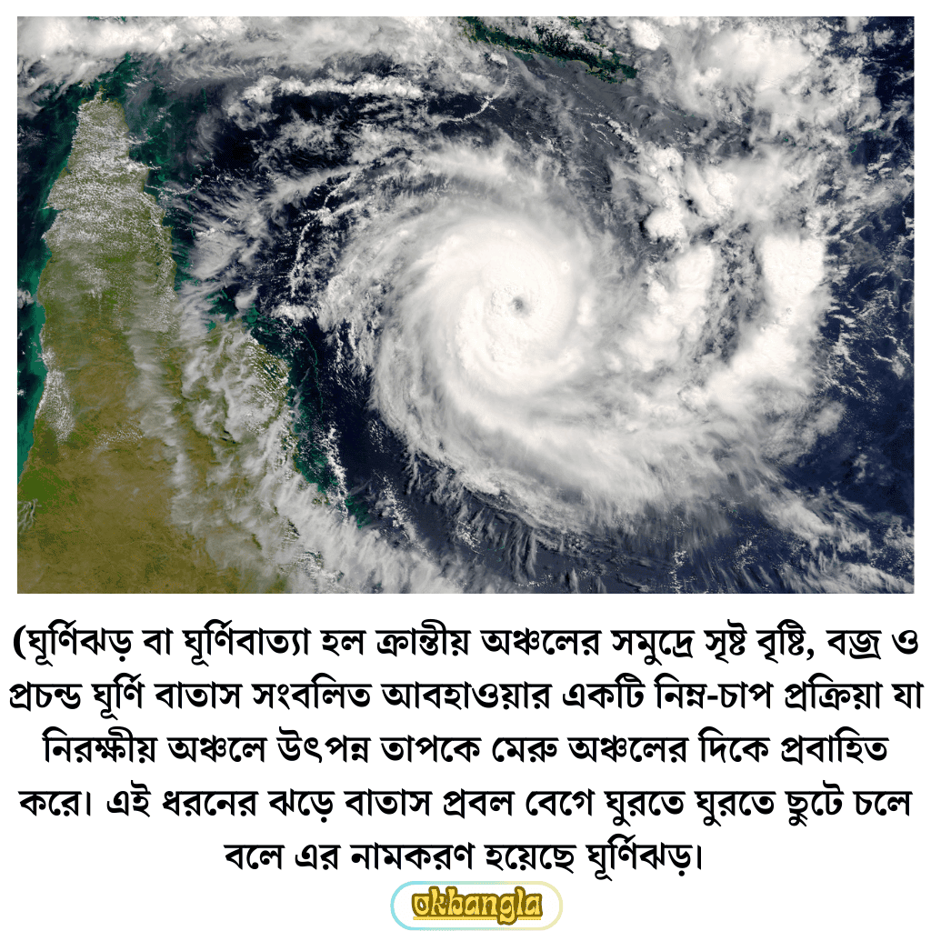 ঘূর্ণিঝড় বলতে কি বুঝ?