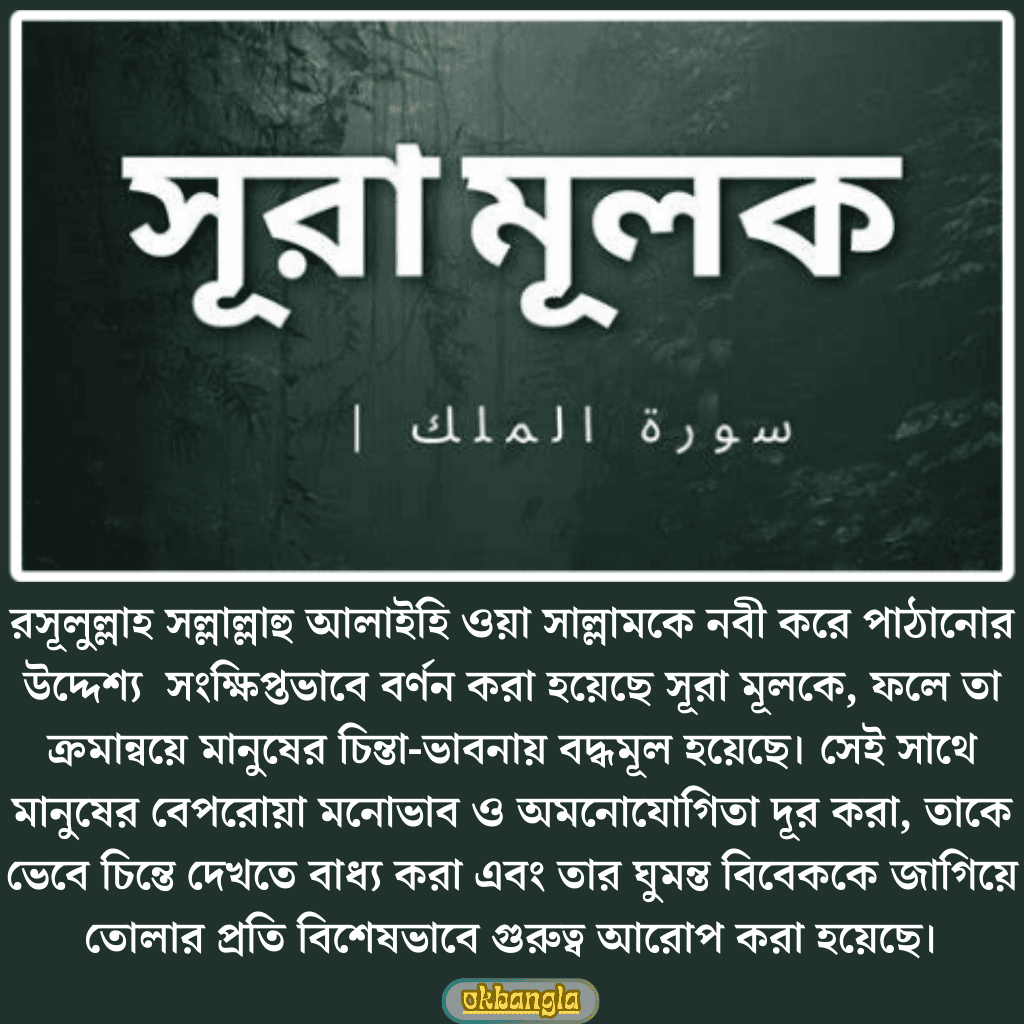 সূরা মূলক সম্পর্কে বিবরণ