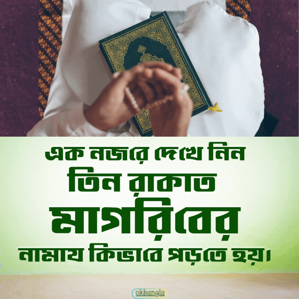 মাগরিবের তিন রাকাত ফরজ নামাজের নিয়ম