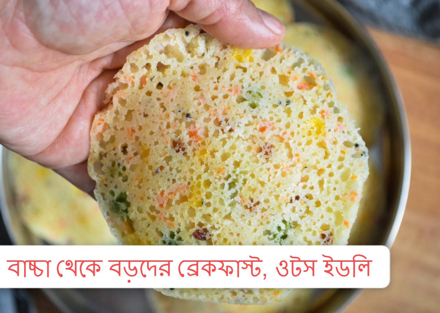  বাচ্চা থেকে বড়দের ব্রেকফাস্ট, ওটস ইডলি 