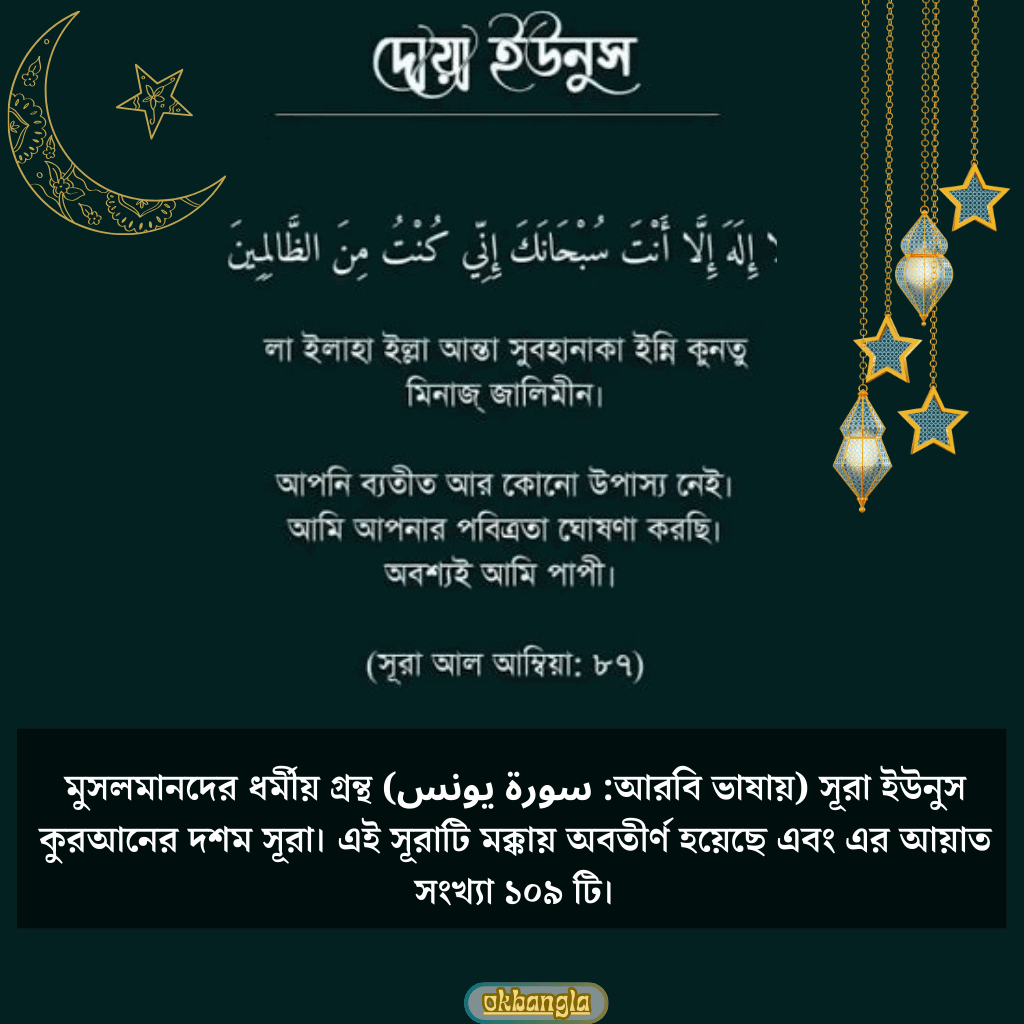 দোয়া ইউনুস কত নাম্বার আয়াত?