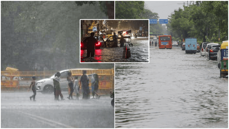 ভারী বৃষ্টিতে বিপর্যস্ত দিল্লি