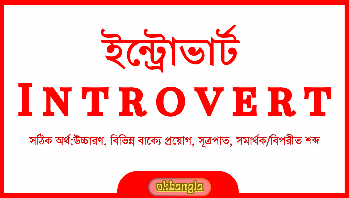 Introvert শব্দটির আসল অর্থ সাধারণ উদাহরণ এবং সংজ্ঞা সহ