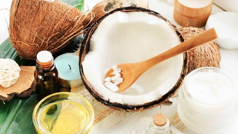 Coconut oil will give you natural black hair